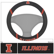 University of Illinois Steering Wheel Cover 15"x15", 25137