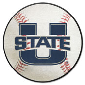 Utah State Aggies Baseball Rug - 27in. Diameter, 2531