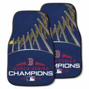MLB - Boston Red Sox 2018 World Series Champions 2-pc Carpet Car Mat Set 17"x27", 25705