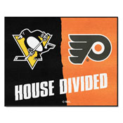 House Divided - Penguins/Flyers Mat 33.75"x42.5", 25929