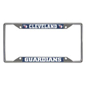 Cleveland Guardians Chrome Metal License Plate Frame, 6.25in x 12.25in, 26564