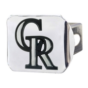 MLB - Colorado Rockies Hitch Cover - Chrome 3.4"x4", 26575