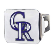 MLB - Colorado Rockies Color Hitch - Chrome 3.4"x4", 26578