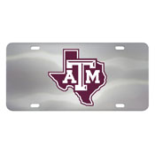 Texas A&M Aggies 3D Stainless Steel License Plate, 27143