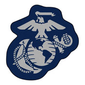 U.S. Marines Mascot Mat 30"x30.4", 27365