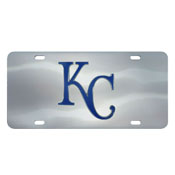 Kansas City Royals 3D Stainless Steel License Plate, 27557