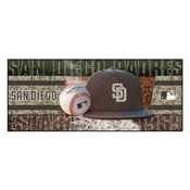 MLB - San Diego Padres Baseball Runner 30"x72" - "SD" Logo and Wordmark Alt Camo, 28203