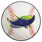Tampa Bay Rays Baseball Rug - 27in. Diameter, 28844