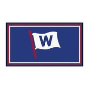Chicago Cubs 3ft. x 5ft. Plush Area Rug - W Flag Alternate Logo, 29149