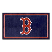 Boston Red Sox 3ft. x 5ft. Plush Area Rug - B Primary Logo, 29178