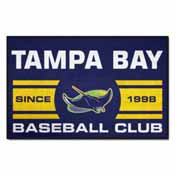 Tampa Bay Rays Starter Accent Rug - 19in. x 30in. Uniform Design, 30235