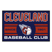 Cleveland Guardians Starter Accent Rug - 19in. x 30in. - Guardians Fastball Logo, 30733