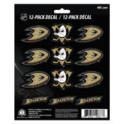 NHL - Anaheim Ducks Mini Decal 12-pk 5 x 6.25 12 Various Logos / Wordmark, 30769