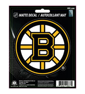 NHL - Boston BruinsMatte Decal 5 x 6.25, 30773