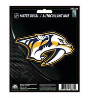 NHL - Nashville Predators Matte Decal 5 x 6.25, 30809