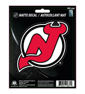 NHL - New Jersey Devils Matte Decal 5 x 6.25, 30812