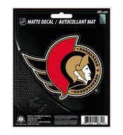 NHL - Ottawa Senators Matte Decal 5 x 6.25, 30821