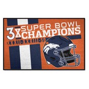 Denver Broncos Dynasty All-Star Mat 33.75"x42.5", 30913