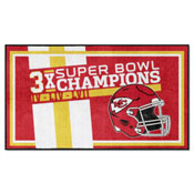 Kansas City Chiefs Dynasty Plush Area Rug, AGS-30940