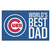 Chicago Cubs Starter Mat - World's Best Dad - 19"x30", 31118