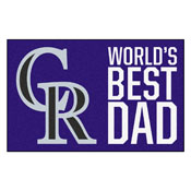 Colorado Rockies Starter Mat - World's Best Dad - 19"x30", 31122