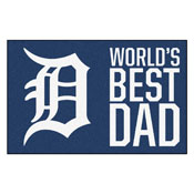 Detroit Tigers Starter Mat - World's Best Dad - 19"x30", 31123