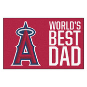 Los Angeles Angels Starter Mat - World's Best Dad - 19"x30", 31126