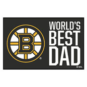 Boston Bruins Starter Mat - World's Best Dad - 19"x30", 31146