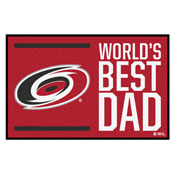 Carolina Hurricanes Starter Mat - World's Best Dad - 19"x30", 31149