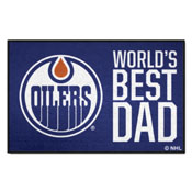 Edmonton Oilers Starter Mat - World's Best Dad - 19"x30", 31155