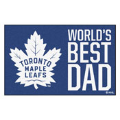 Toronto Maple Leafs Starter Mat - World's Best Dad - 19"x30", 31171