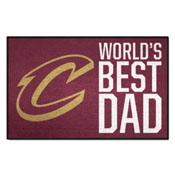 Cleveland Cavaliers Starter Mat - World's Best Dad - 19"x30", 31182