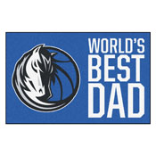 Dallas Mavericks Starter Mat - World's Best Dad - 19"x30", 31183