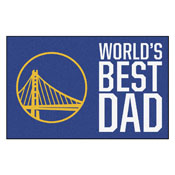 Golden State Warriors Starter Mat - World's Best Dad - 19"x30", 31186