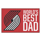 Portland Trail Blazers Starter Mat - World's Best Dad - 19"x30", 31201