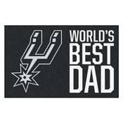 San Antonio Spurs Starter Mat - World's Best Dad - 19"x30", 31203