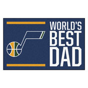 Utah Jazz Starter Mat - World's Best Dad - 19"x30", 31205