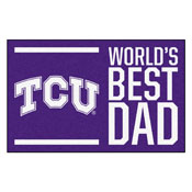 TCU Starter Mat - World's Best Dad - 19"x30", 31218