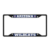 Arizona Wildcats Metal License Plate Frame Black Finish, 31243