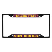 Arizona State Sun Devils Metal License Plate Frame Black Finish, 31244