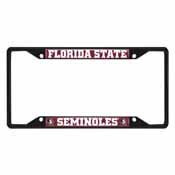 Florida State Seminoles Metal License Plate Frame Black Finish, 31249