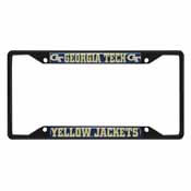 Georgia Tech Yellow Jackets Metal License Plate Frame Black Finish, 31251