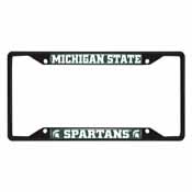 Michigan State Spartans Metal License Plate Frame Black Finish, 31265