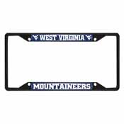 West Virginia Mountaineers Metal License Plate Frame Black Finish, 31291