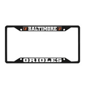 Baltimore Orioles Metal License Plate Frame Black Finish, 31298