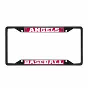 Los Angeles Angels Metal License Plate Frame Black Finish, 31308