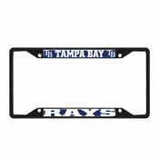 Tampa Bay Rays Metal License Plate Frame Black Finish, 31322