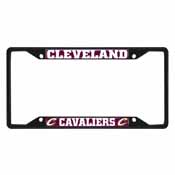 Cleveland Cavaliers Metal License Plate Frame Black Finish, 31328
