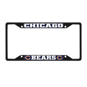 Chicago Bears Metal License Plate Frame Black Finish, 31348