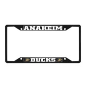 Anaheim Ducks Metal License Plate Frame Black Finish, 31377